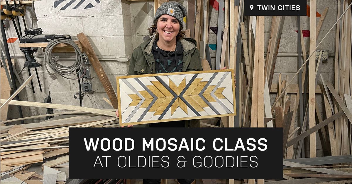 Feather Wood Mosaic Class at Oldies & Goodies