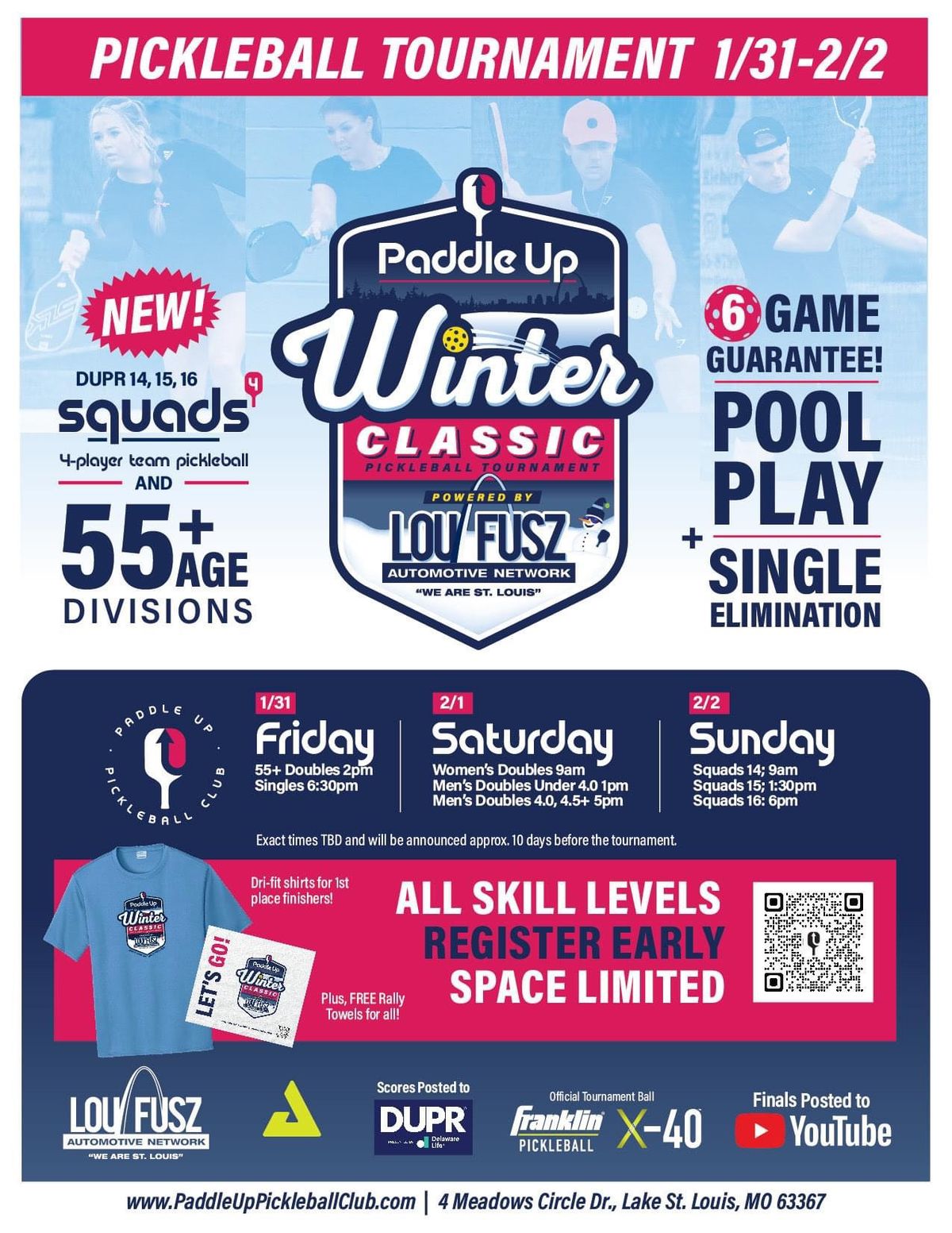 Lou Fusz Winter Classic Pickleball Tournament