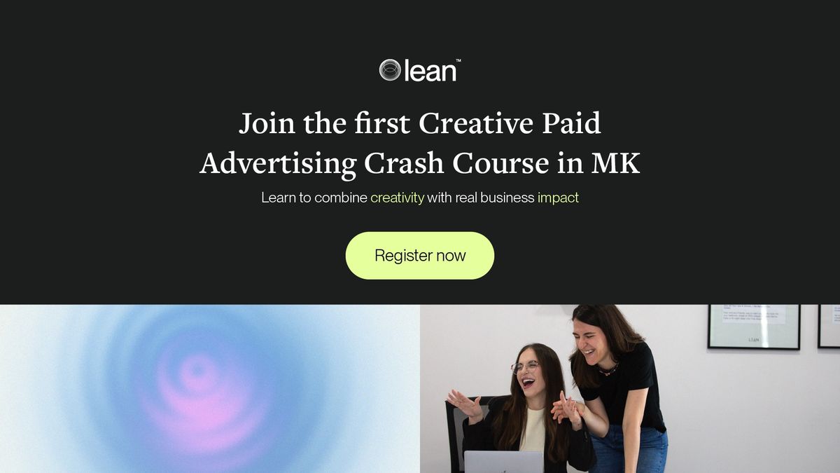 The 1st Creative Paid Advertising Course in MK 