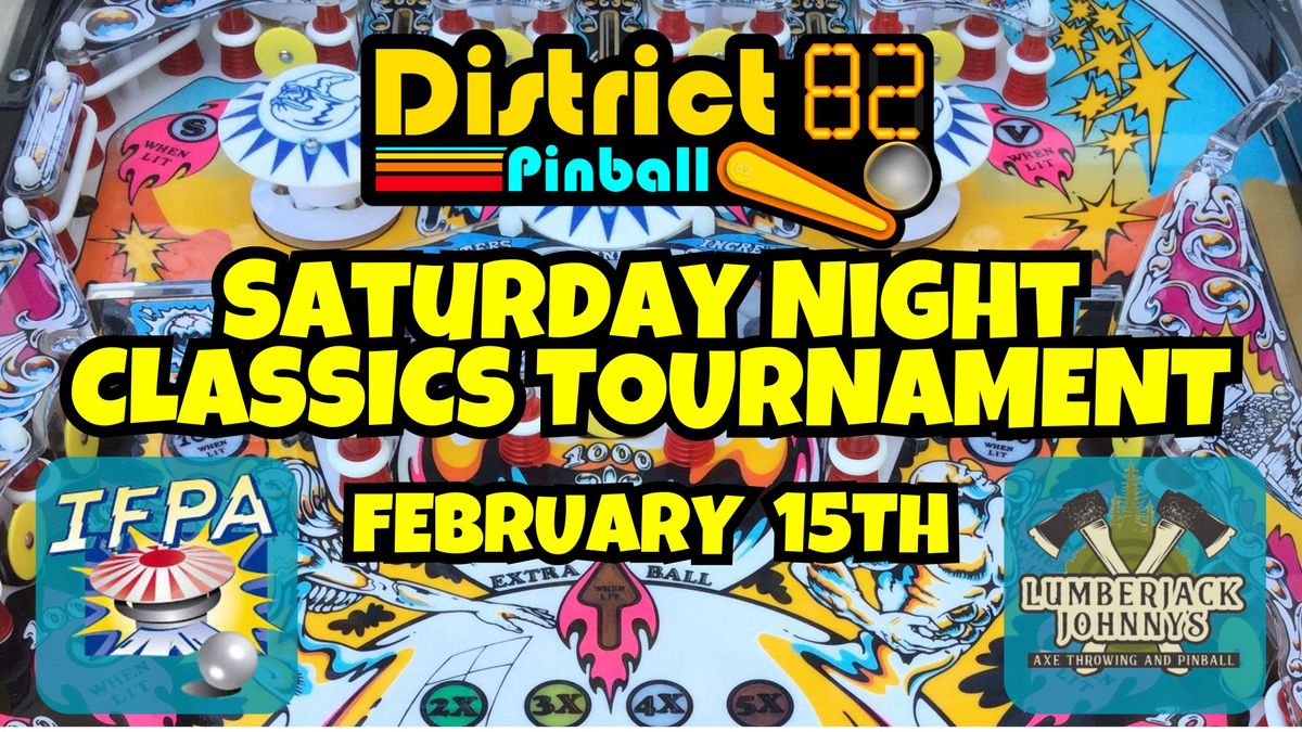 Saturday Night Classics Pinball Tournament