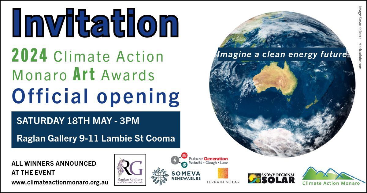 2024 Climate Action Monaro Art Awards Launch