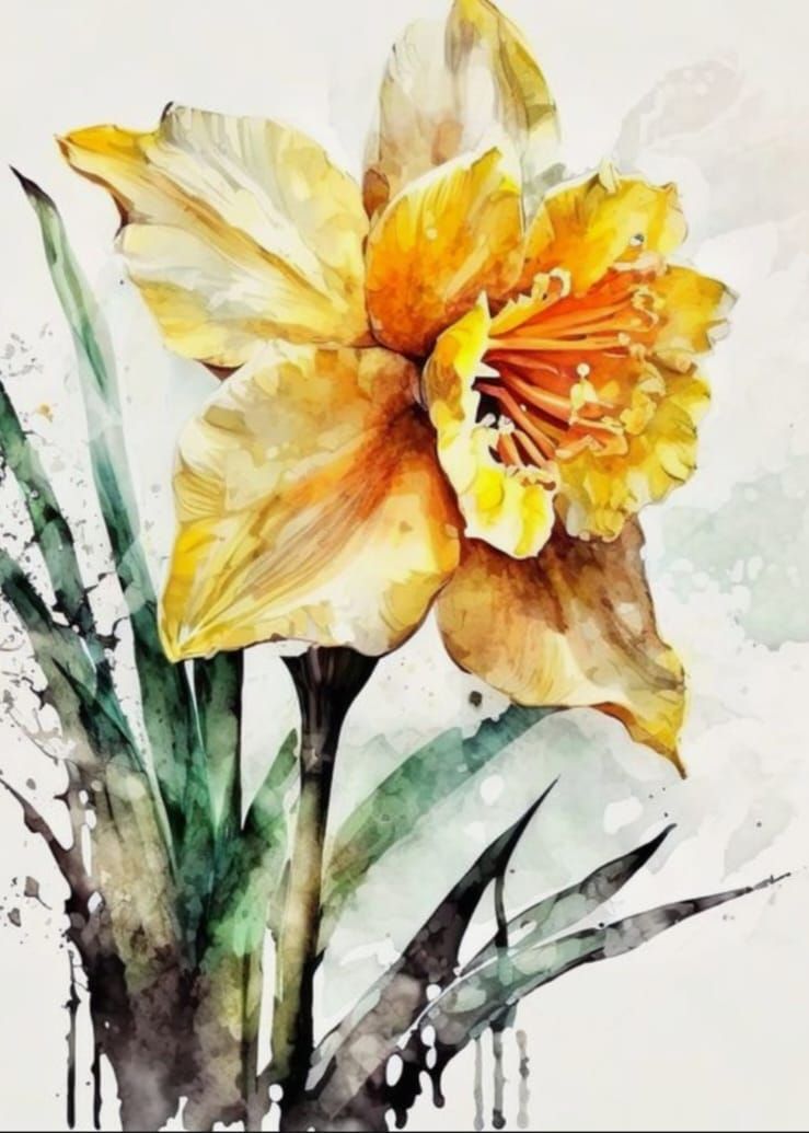 **SOLD OUT** Watercolour Painting Workshop - Daffodils