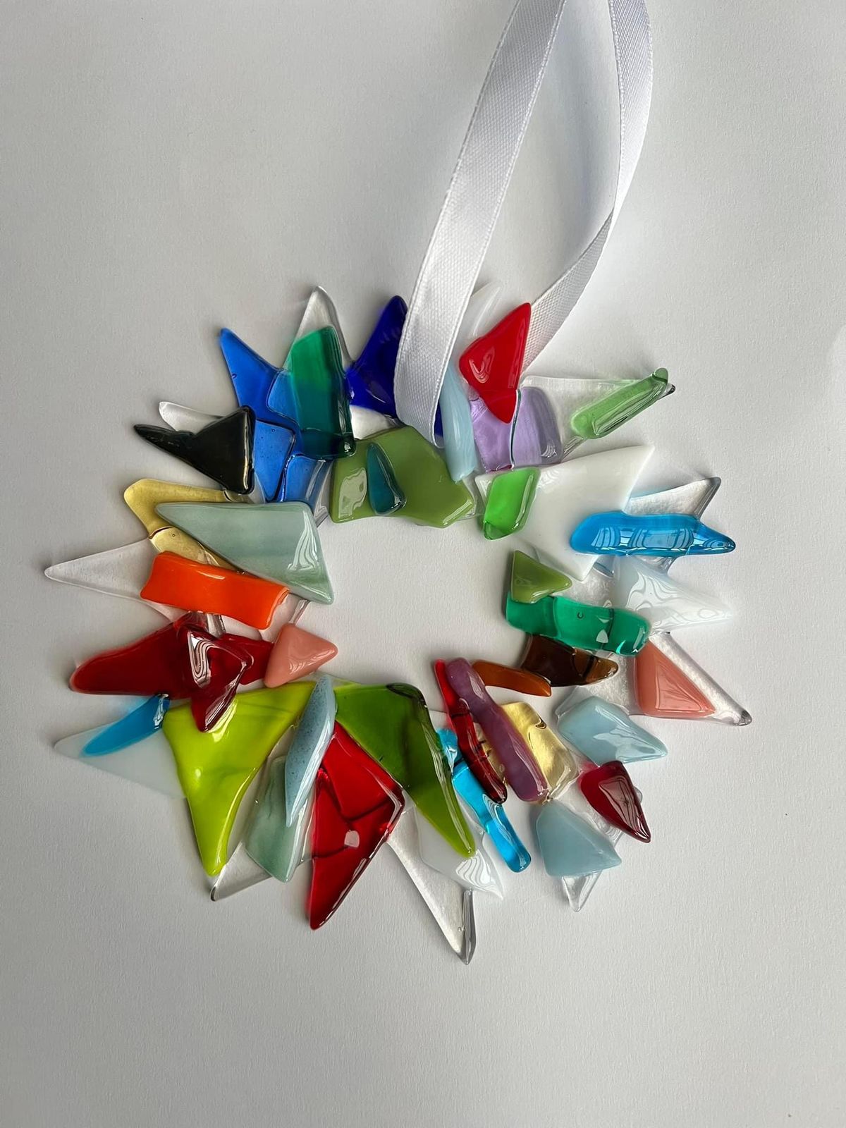 Fused Glass Xmas Decoration workshop at The Yard, Leah's Yard, Sheffield 