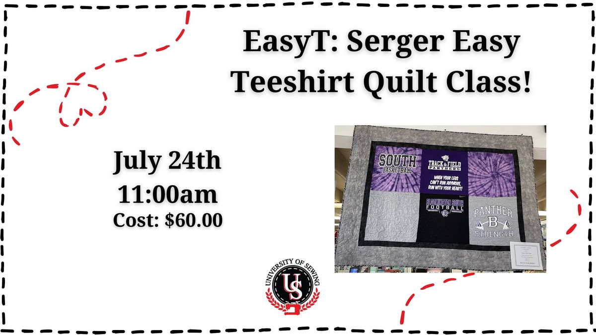 Serger Easy Teeshirt Quilt Class!