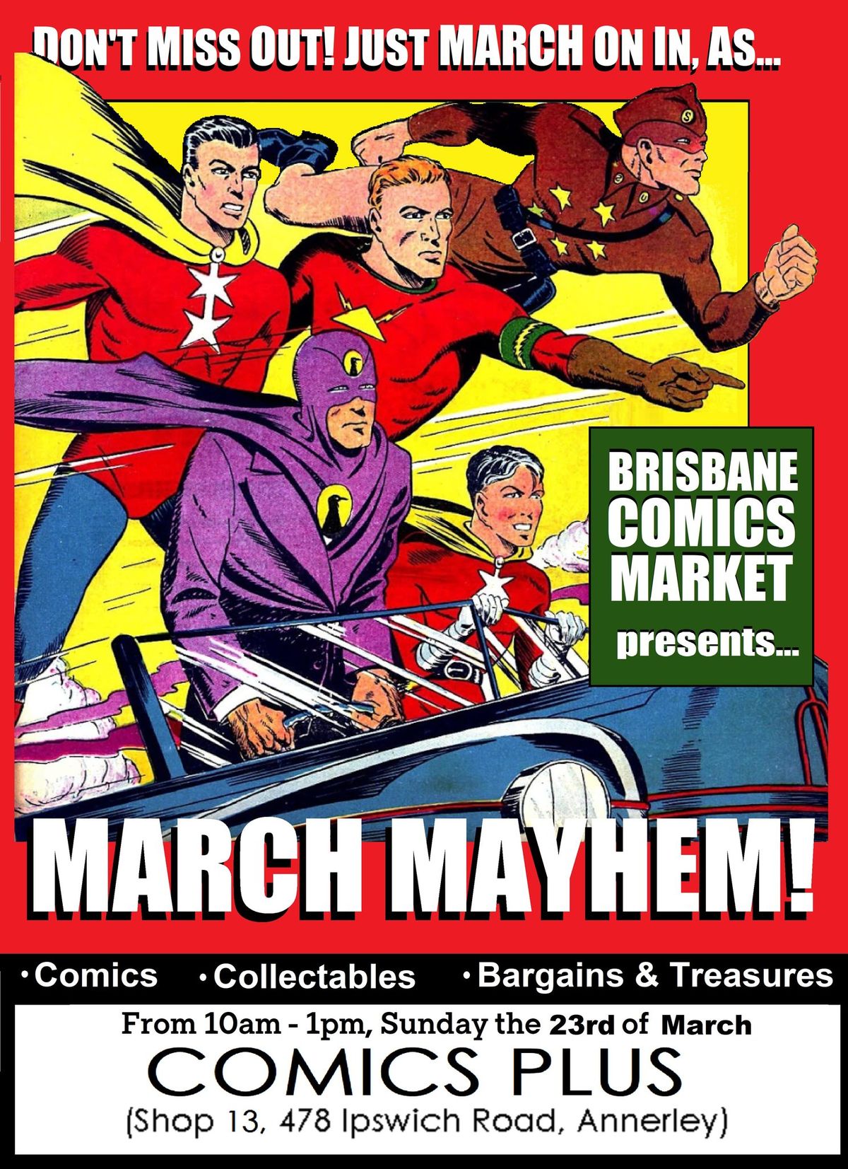 Brisbane Comics Market March 23