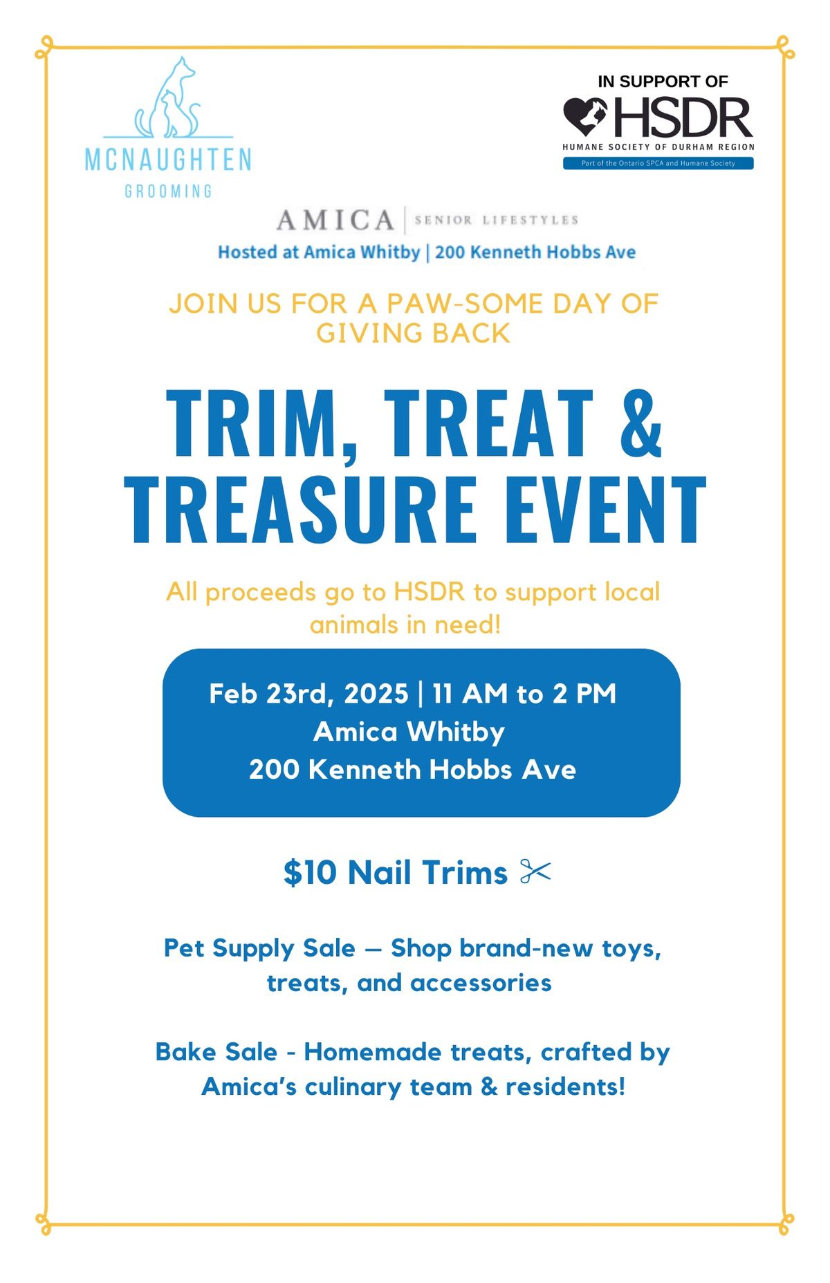 Trim, Treat & Treasure Event 