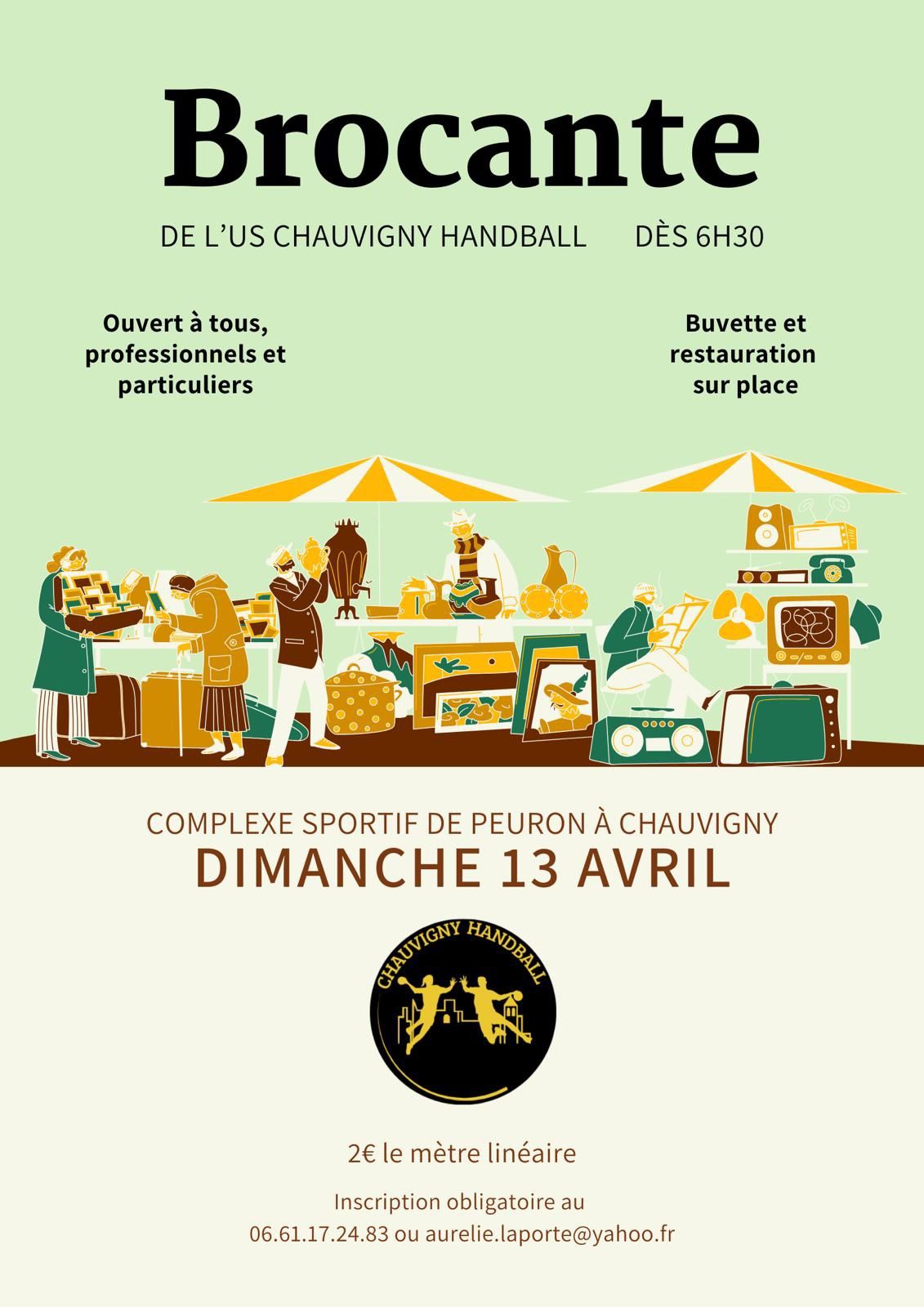 Vide greniers\/Brocante de l\u2019US Chauvigny Handball