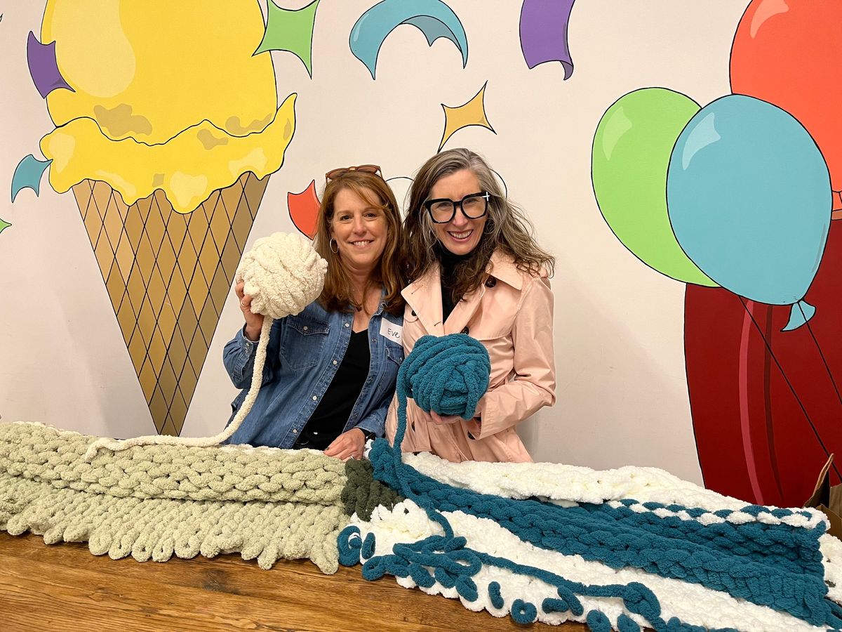 Chunky Knit Blanket Workshop & Milkshakes!