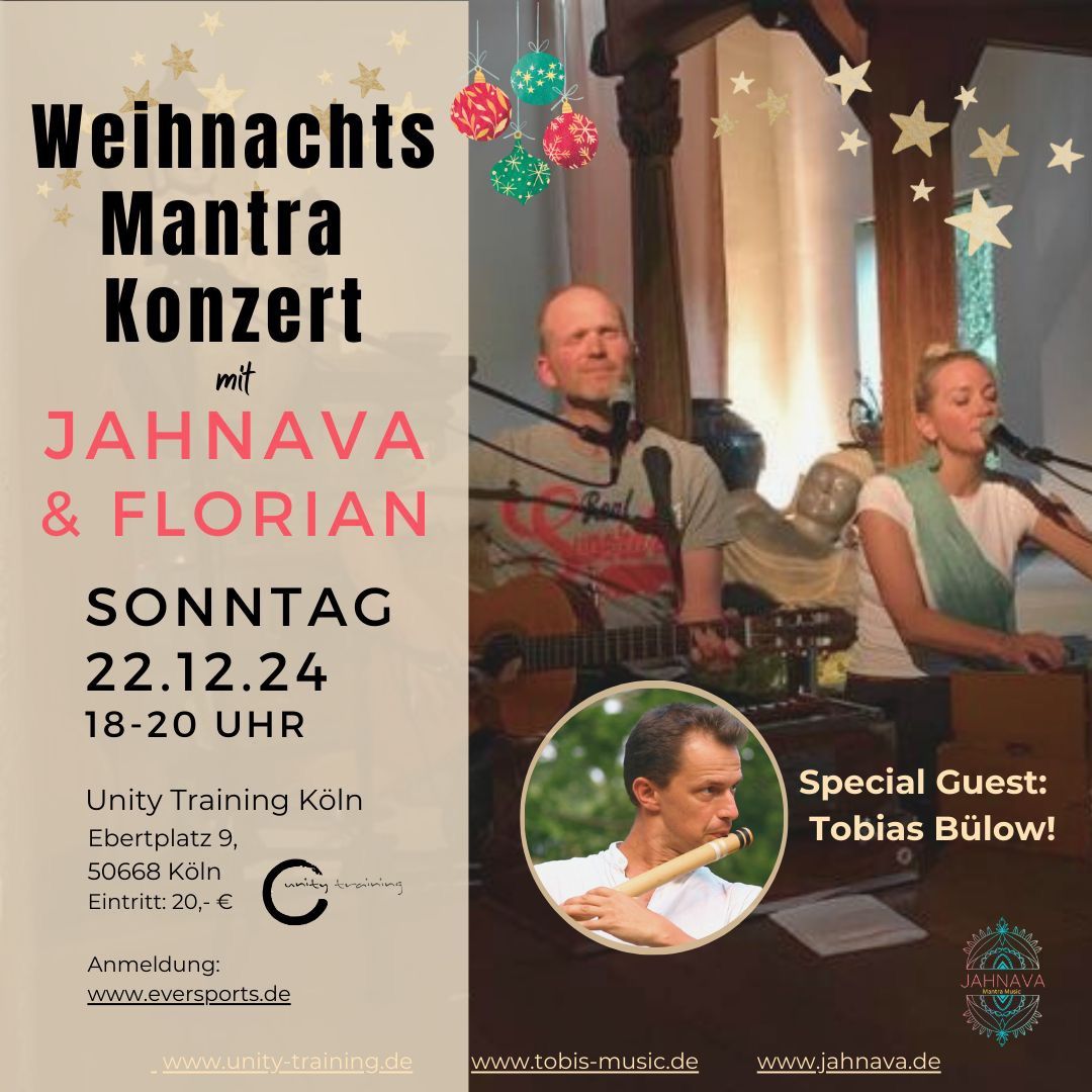 Weihnachts Mantra Konzert mit Jahnava & Florian, Special Guest: Tobias B\u00fclow