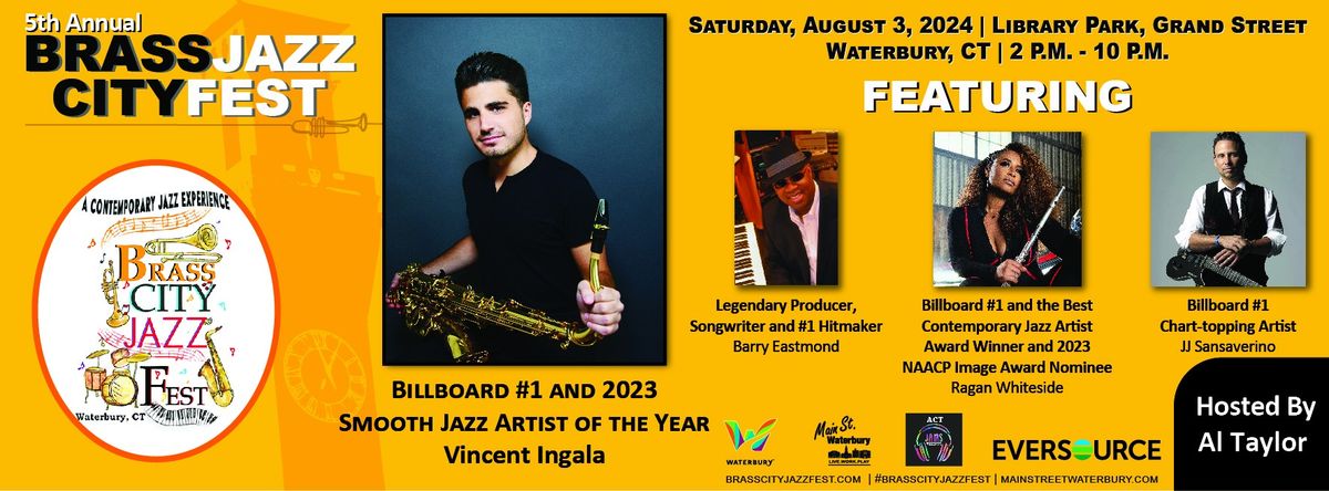 5th Free Brass City Jazz Fest with #1 Billboard Lineup