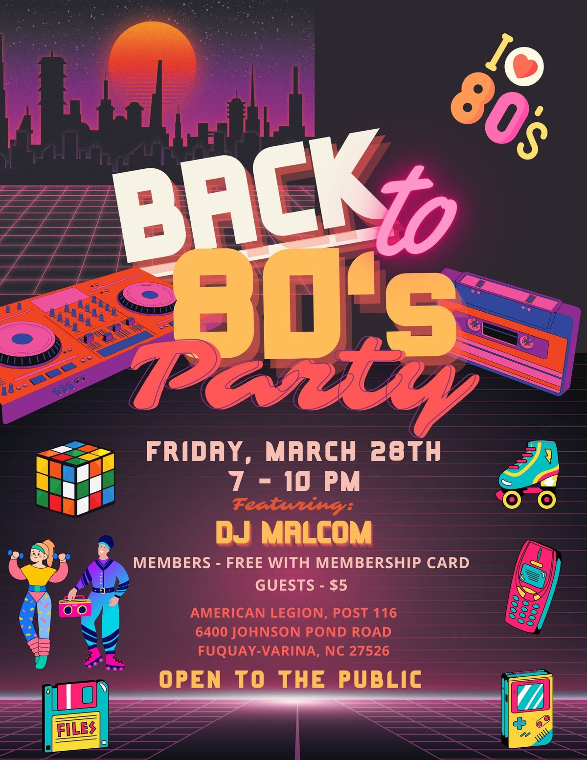 \ud83d\udc83\ud83e\udea9\u201dBack to the 80\u2019s\u201d party!