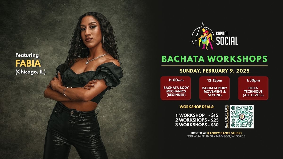 BACHATA Workshops w\/ FABIA LORENA (2\/9\/25)