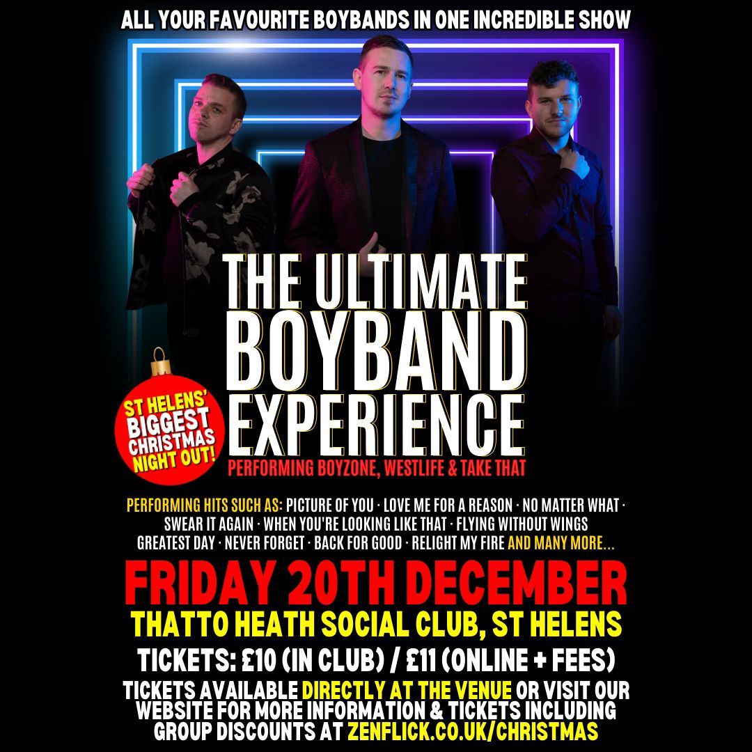 The ULTIMATE Boyband Experience - Christmas Party Night