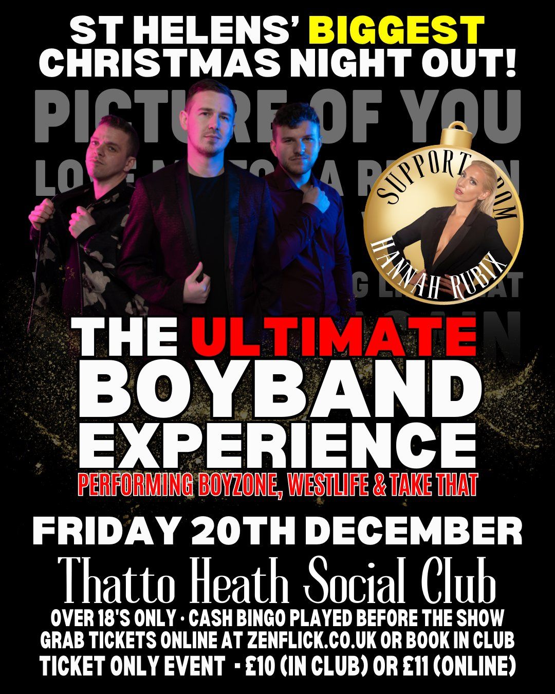 The ULTIMATE Boyband Experience - Christmas Party Night