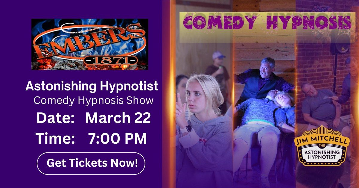 Comedy Hypnosis at Embers 1871