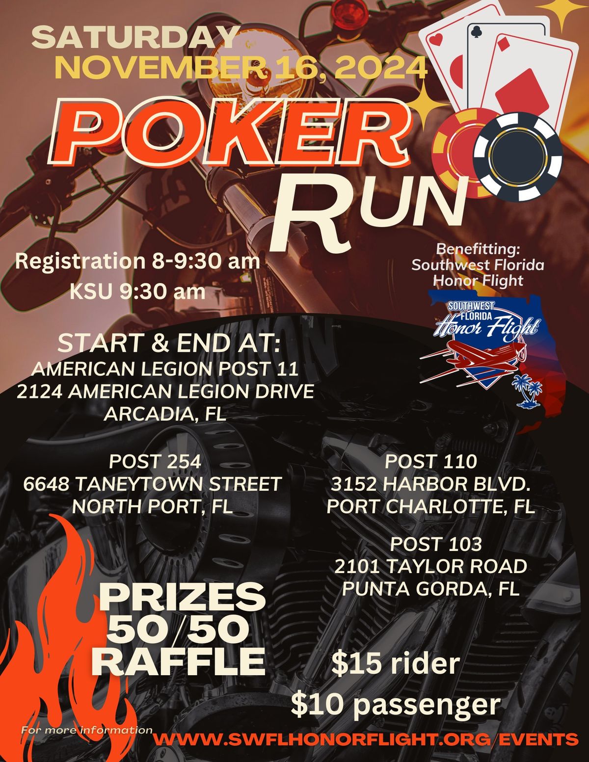 Southwest Florida Honor Flight POKER RUN