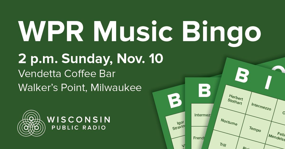 WPR Music Bingo in Milwaukee