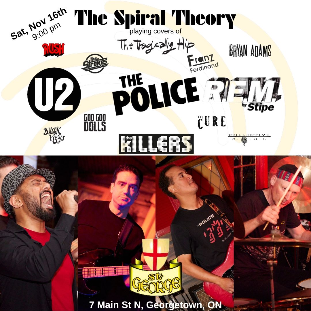 The Spiral Theory (Dance with the music of The Police, U2 and R.E.M.+) at St. George, Georgetown, ON