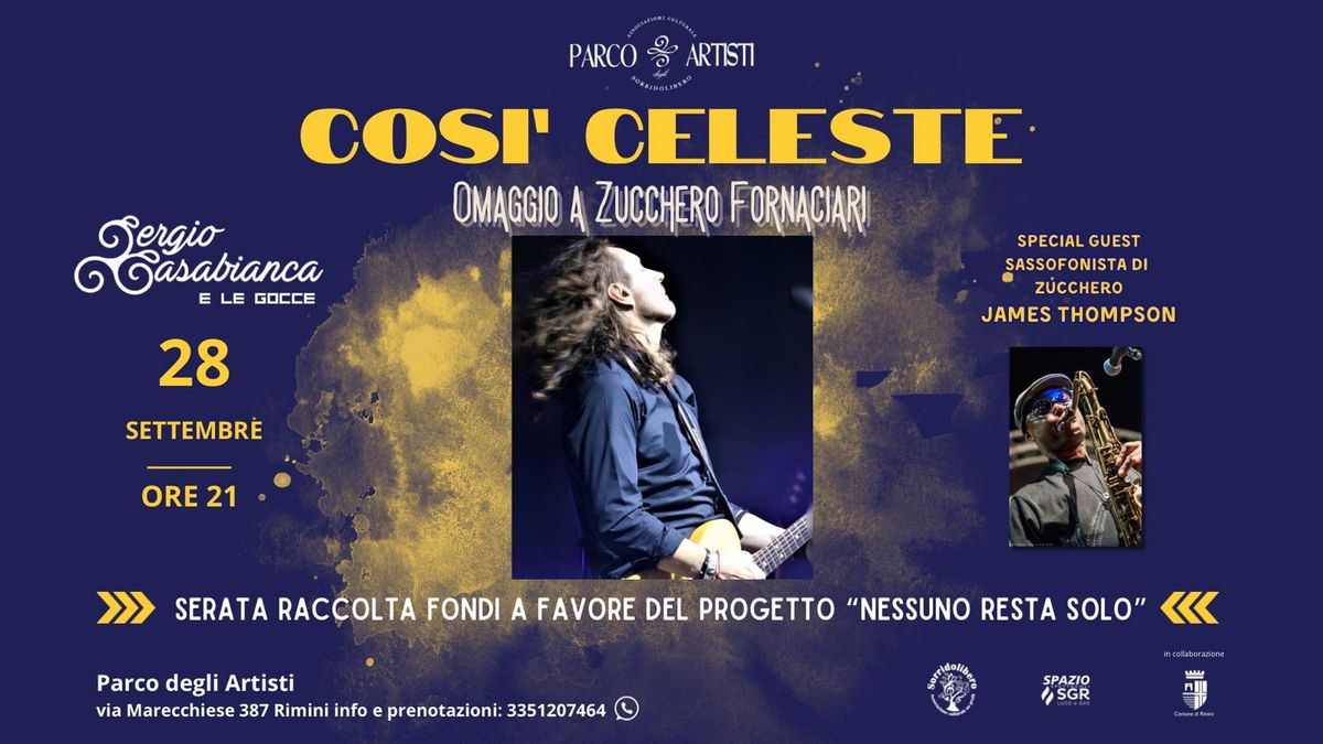 \u201cCos\u00ec Celeste\u201d \u2013 Omaggio a Zucchero Fornaciari