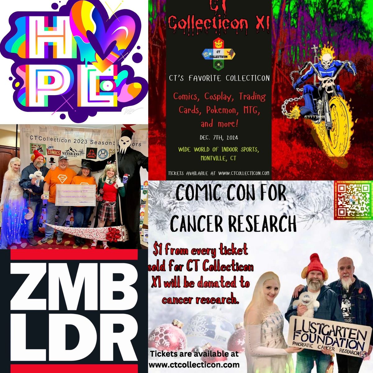 Zombie Leader Fundraises for Lustgarten Foundation at CT Collecticon XI