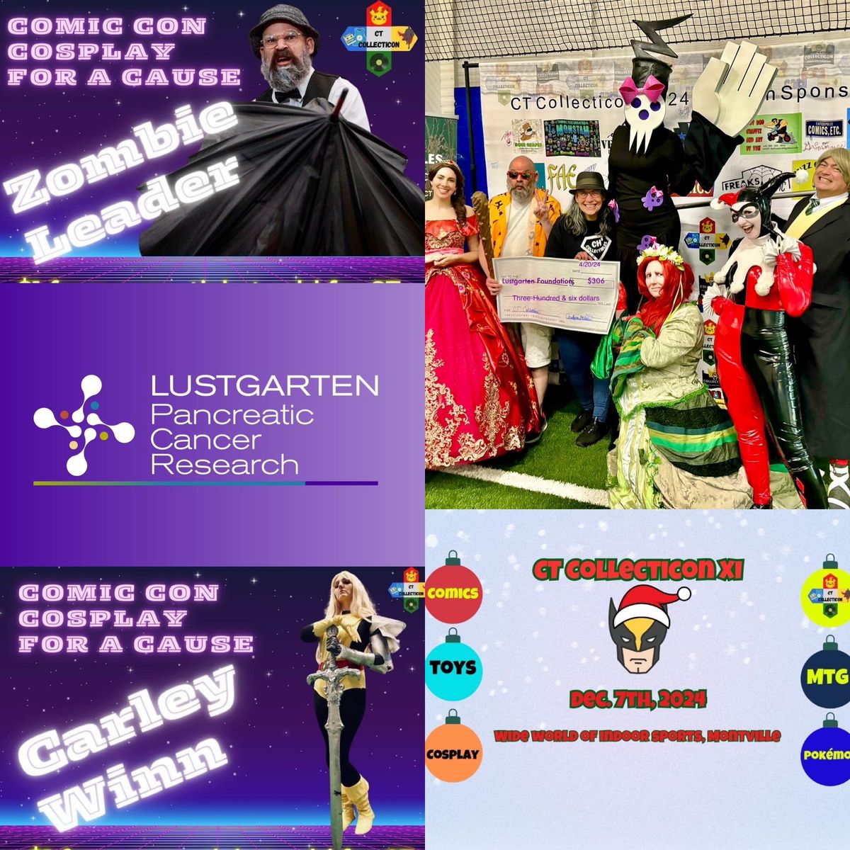 Zombie Leader Fundraises for Lustgarten Foundation at CT Collecticon XI