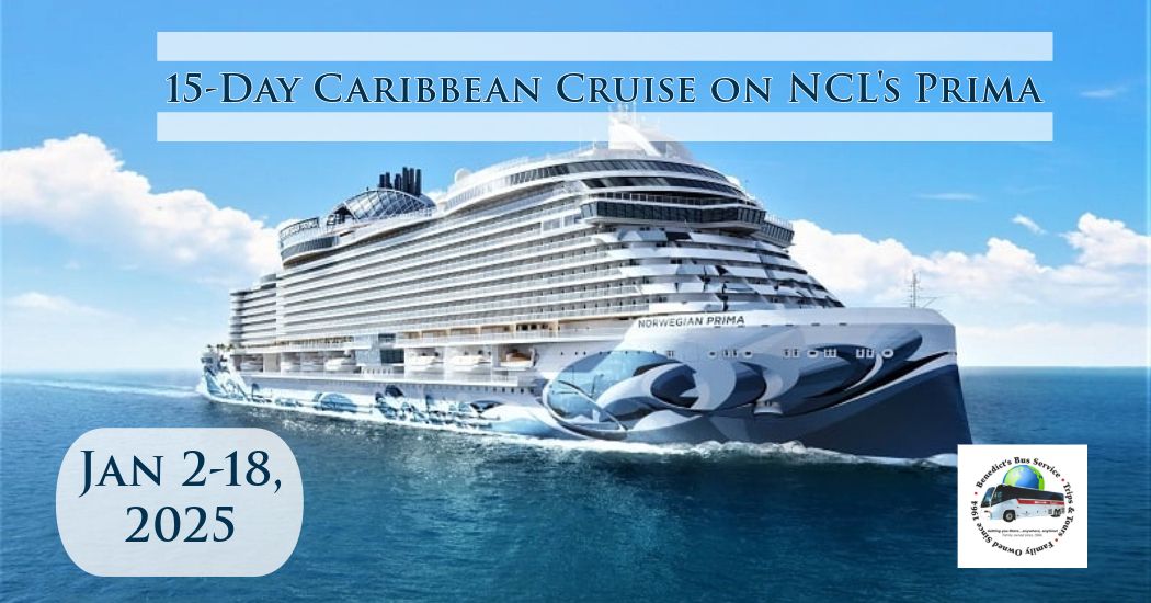 15-Day Caribbean Cruise on NCL's Prima: Curacao, Aruba, Cozumel, and more!