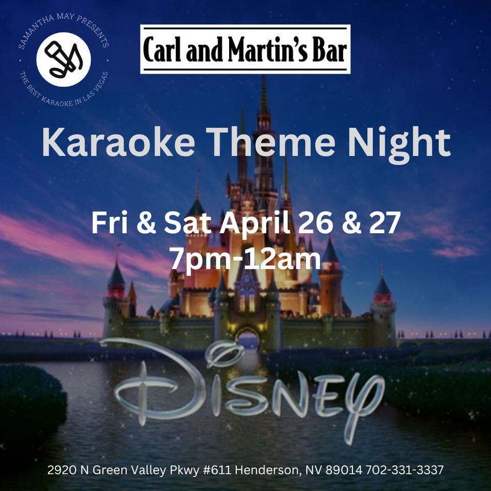 Disney Karaoke Theme Night