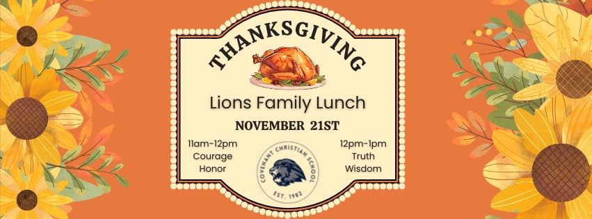 Thanksgiving - Lions Family Lunch