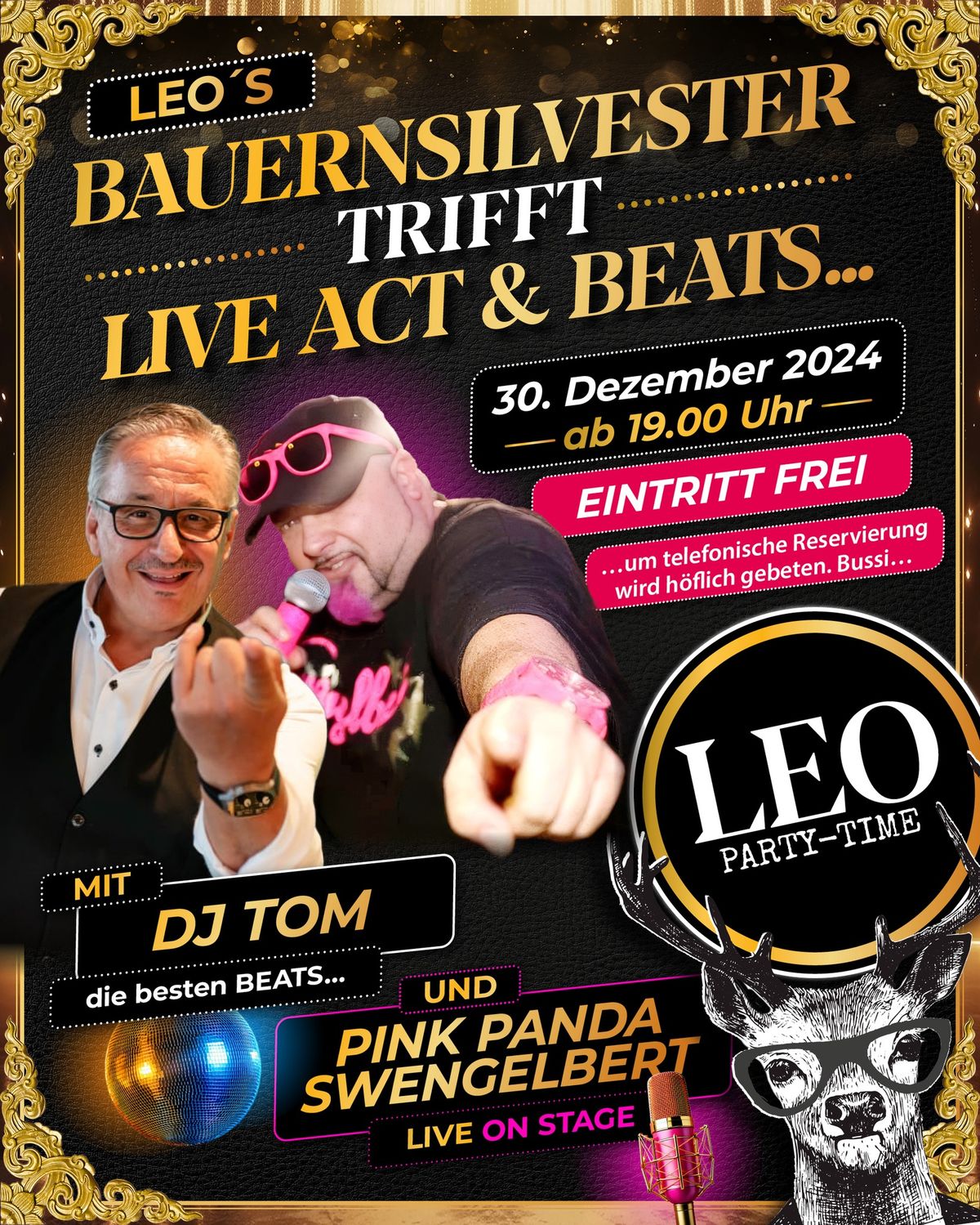 Bauernsilvester \ud83c\udf1f mit DJ TOM und SWENGELBERT als Live Act. 