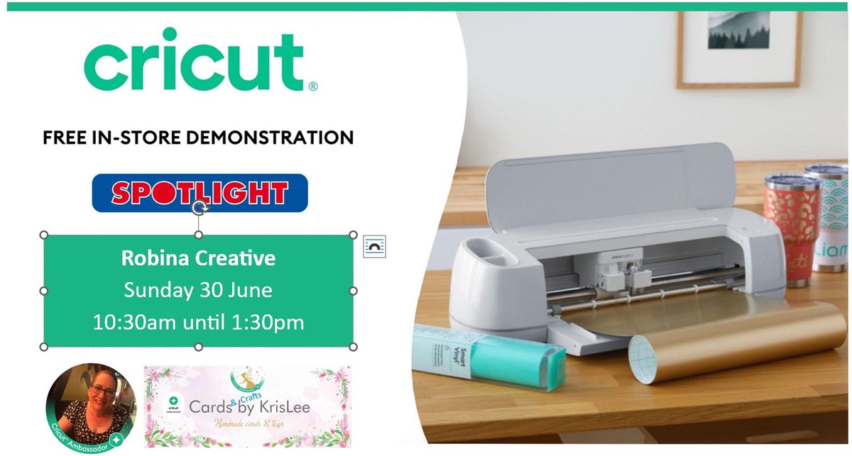 In-store Cricut Demo - Robina Spotlight Creative