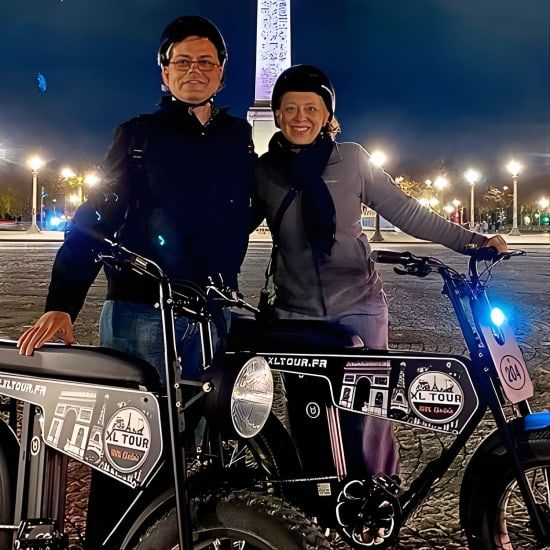 Night \/ Sunset Tour of Paris in Electric Bike