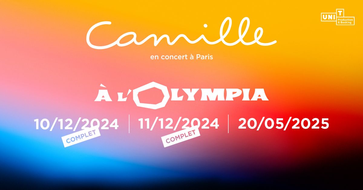 Camille en concert \u00e0 L'Olympia