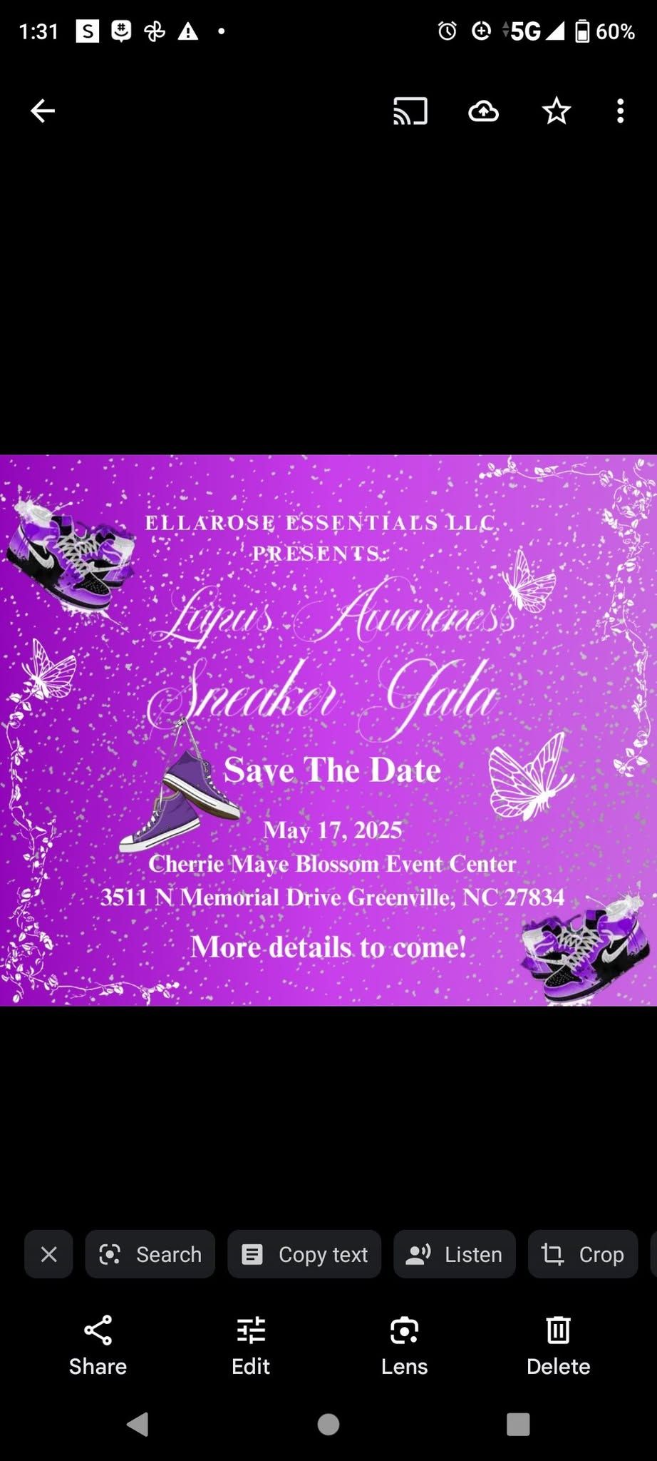 EllaRose Essentials LLC Lupus Gala