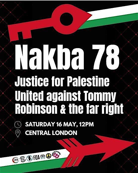 NAKBA 78: MARCH FOR PALESTINE, SAT 16 MAY, Coach tickets