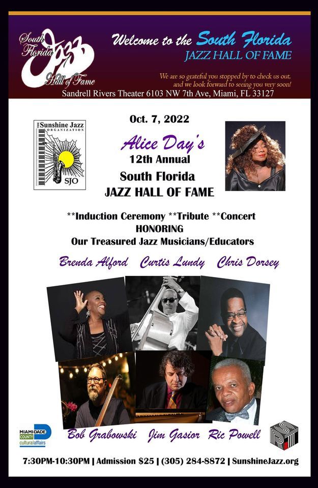 The 12th South Florida Jazz Hall of Fame