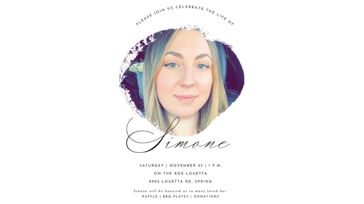 Celebration of Life for Simone Novak (Parker) 