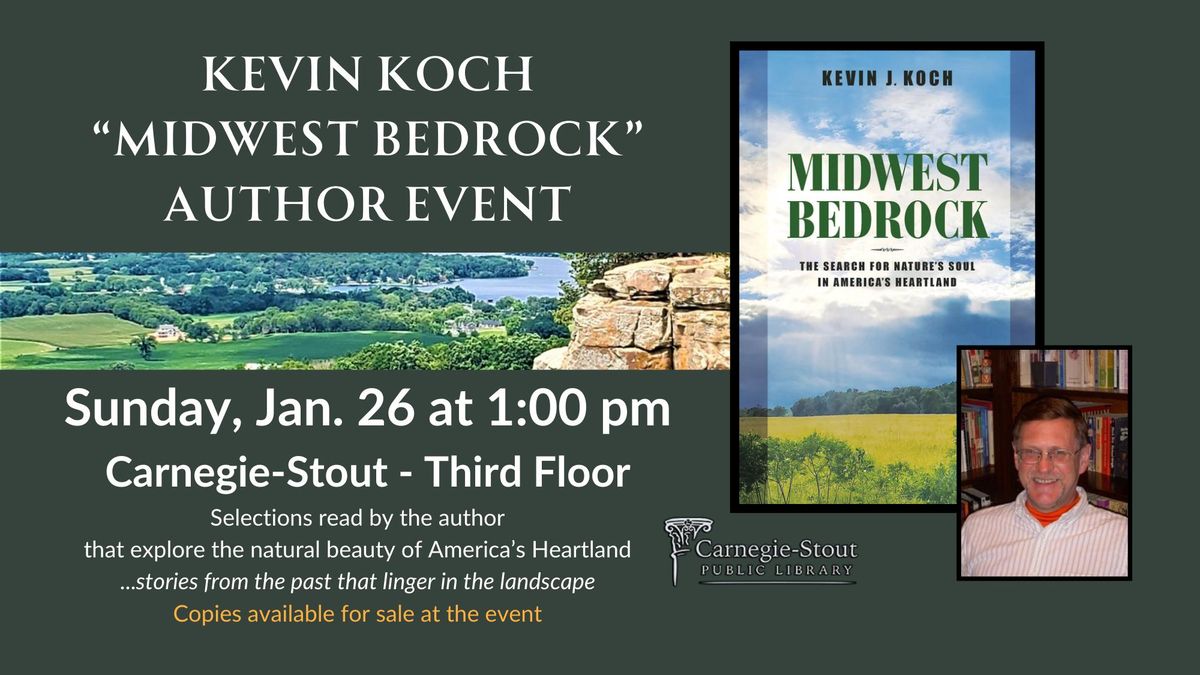 "Midwest Bedrock" Author Event with Kevin Koch