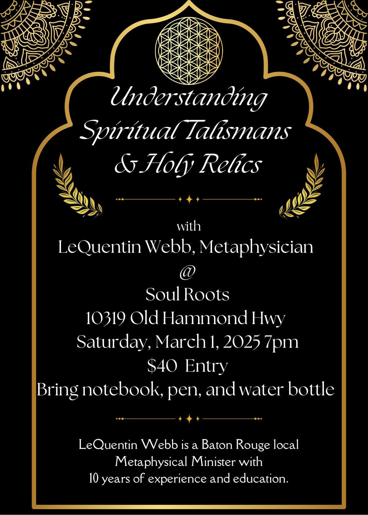 Understanding Talismans & Holy Relics with LeQuintin Webb