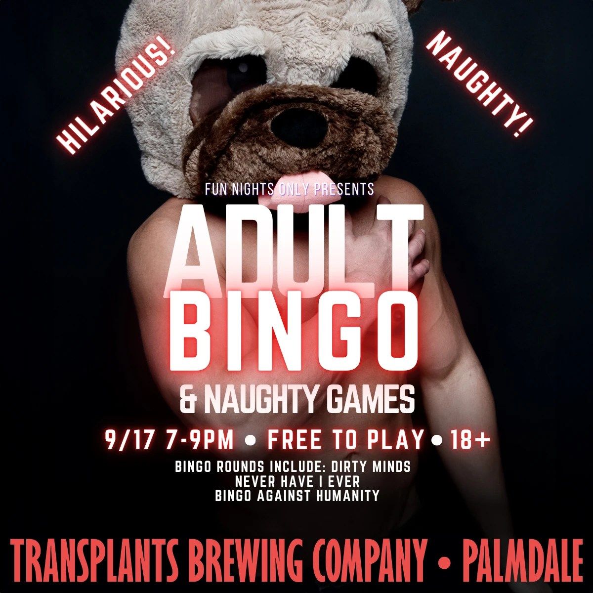 Fun Nights Only Presents Adult Bingo & Naughty Games