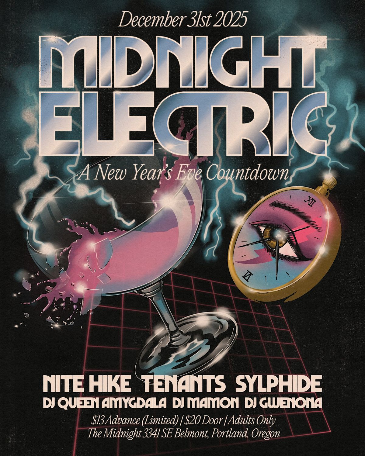 MIDNIGHT ELECTRIC - New Year\u2019s Eve at The Midnight Society