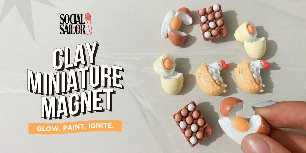 Clay Miniature Magnet Date - Kolkata