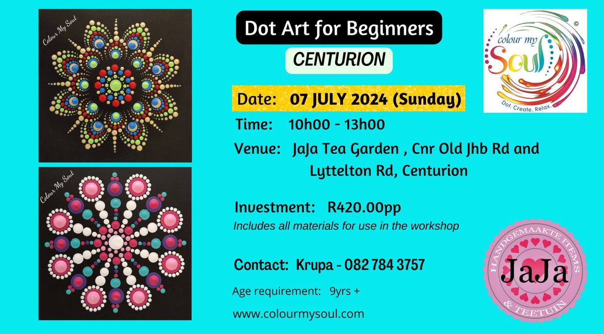 Beginner Dot Art Workshop, Centurion 