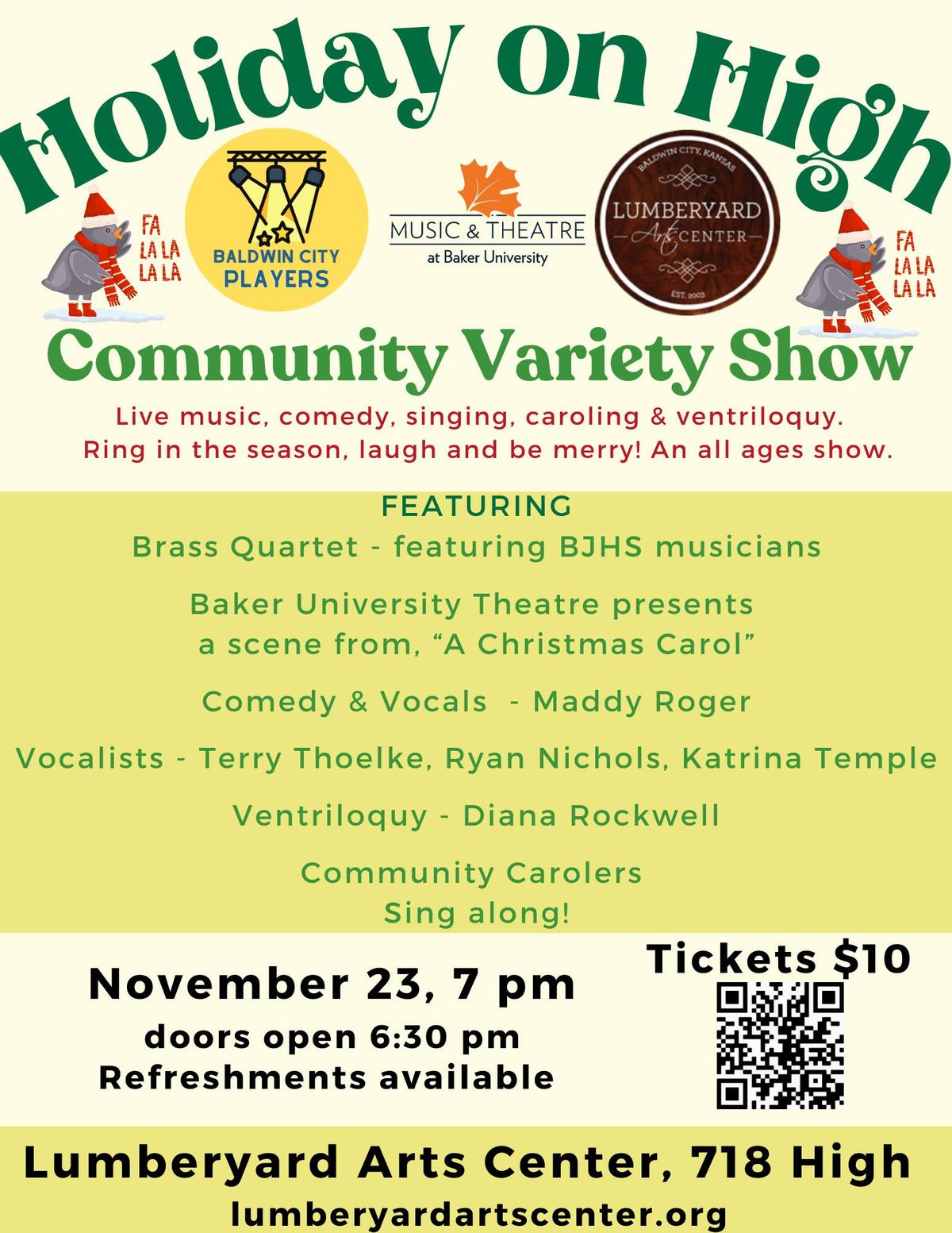 Holiday on High - Community Variety Show