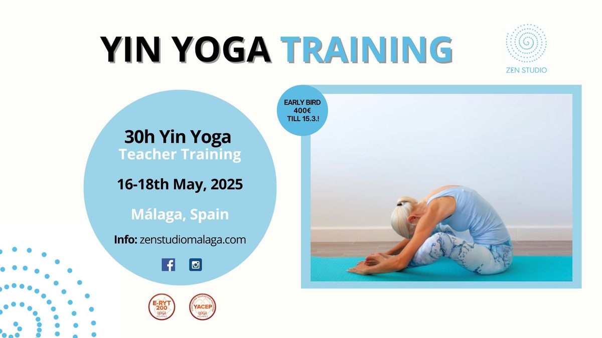 YIN Yoga 30h Teacher Training M\u00e1laga