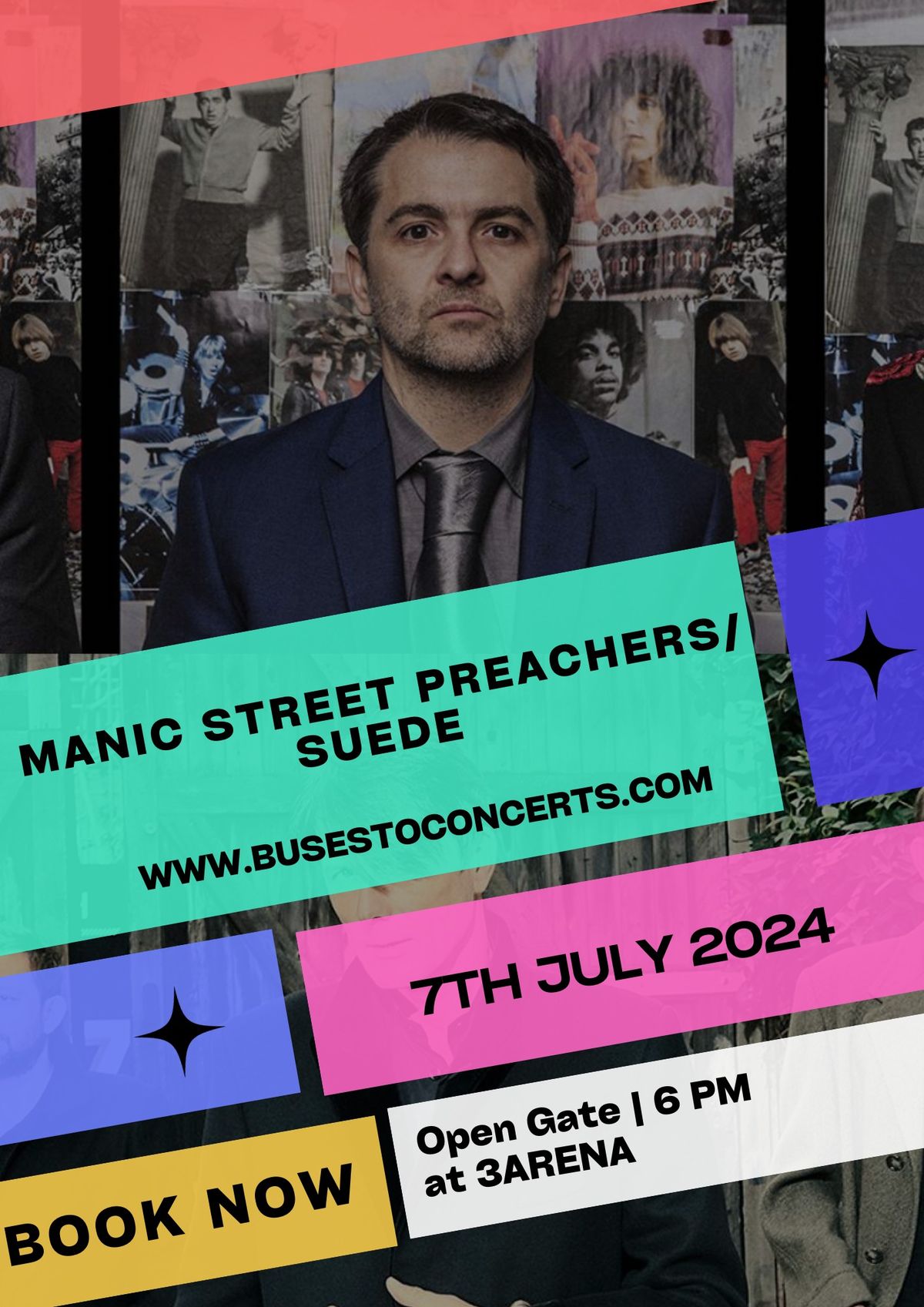 MANIC STREET PREACHERS\/ SUEDE \u2013 TRINITY COLLEGE, DUBLIN \u2013 2ND JULY 2024
