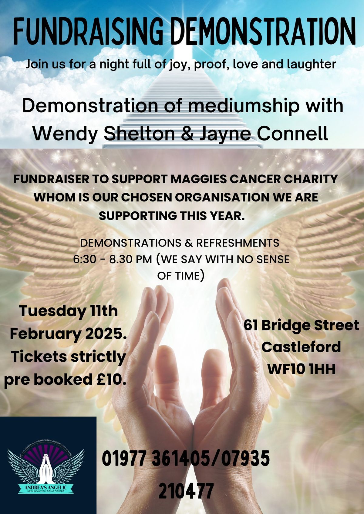 Demonstration of mediumship fundraiser 