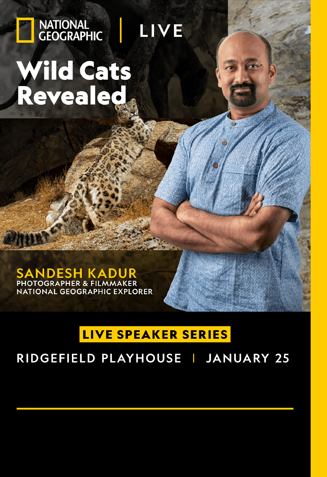 National Geographic Live: Wild Cats Revealed with Sandesh Kadur at Artis - Naples