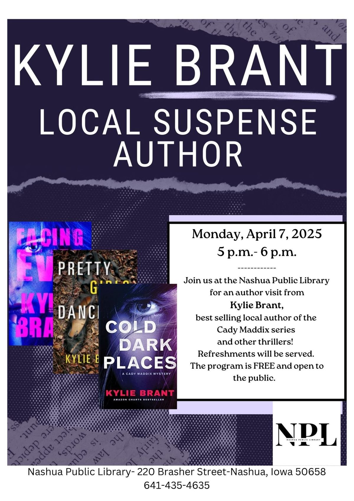 Kylie Brant Author Visit @ The Nashua Public Library! 