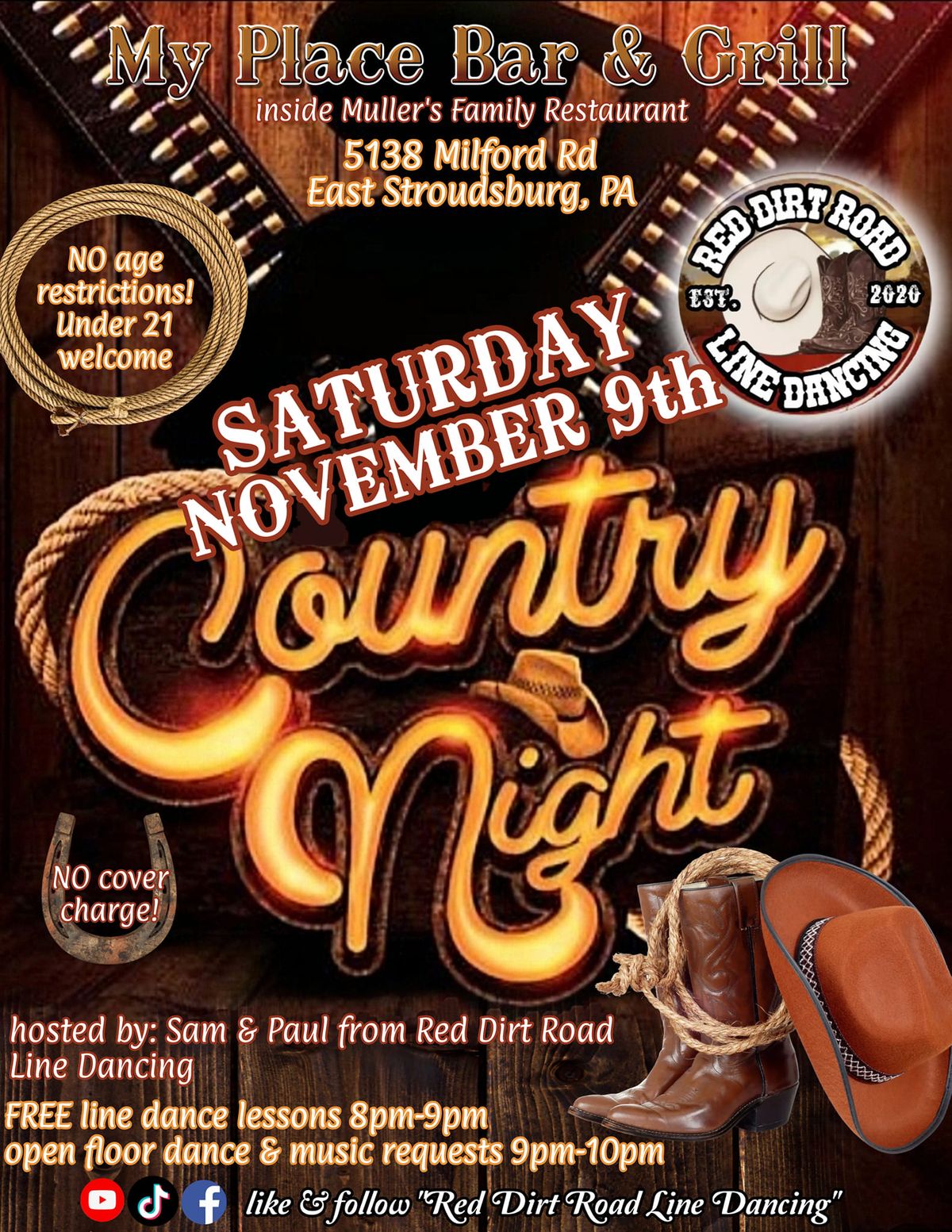 Country Night @ My Place Bar & Grill