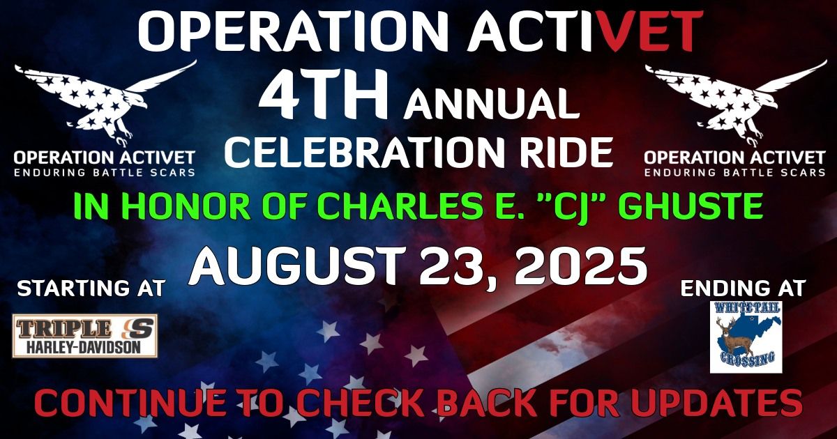 OPERATION ACTIVET 4TH ANNUAL CELEBRATION RIDE